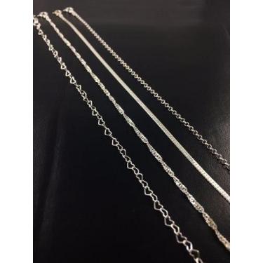 Imagem de Promoção 4 Pulseira Fem. Prata Maciça 925 Laminada E Torcida - La&Ny P