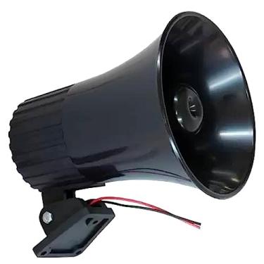 Imagem de Sirene Corneta Piezo Eletrônica 12v Preto Morey Sb 12