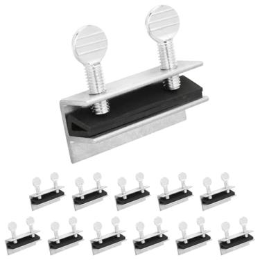 Imagem de Fechaduras de segurança para janela deslizante Nuk3y com junta de borracha (alumínio, pacote com 12)"