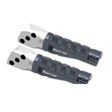 Imagem de Anti-derrapante Apoio para os pés do passageiro traseiro esquerdo e direito cnc, apoio para os pés, pedais para MT-10 mt10 2016-2023 2021 2020(Gray MT-10)