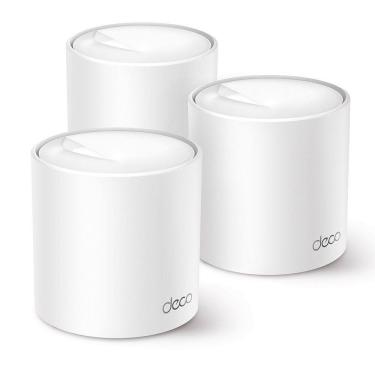 Imagem de Kit 3 Unidades Roteador Mesh TP-Link Deco X50 Wi-Fi 6 Dual Band 2,4/5GHz AX3000 Gigabit HE160