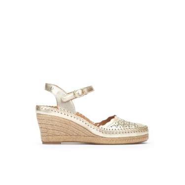 Imagem de PIKOLINOS Sandálias femininas de couro estilo Vila, Carrara, 7.5-8