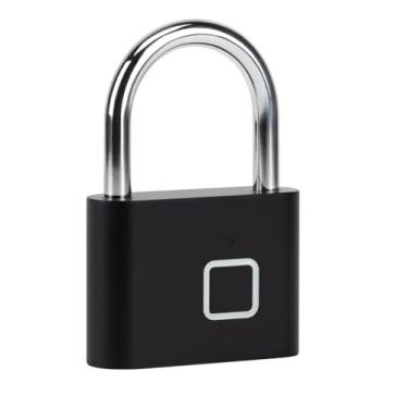 Imagem de Cadeado Biométrico com Impressão Digital (PRETO)