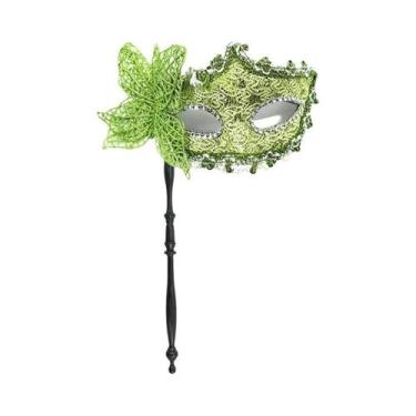 Imagem de Máscara De Halloween Para Mulheres Com Bastão De Apoio, Acessórios De 