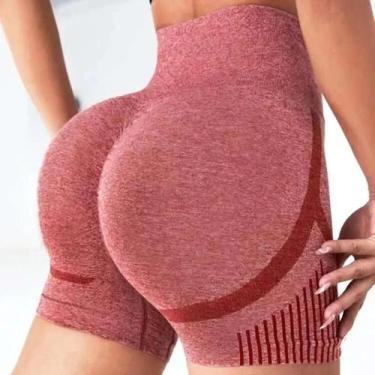 Imagem de Shorts De Yoga De Cintura Alta Para Levantar O Bumbum, Calças De Fitne