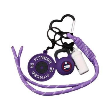 Imagem de Chaveiro Mini Haltere 3D Para Mulheres, Pingente De Bolsa De Fitness, 