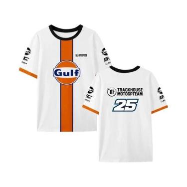 Imagem de Camiseta Masculina De Secagem Rápida Com Estampa 3D De Corrida De Moto