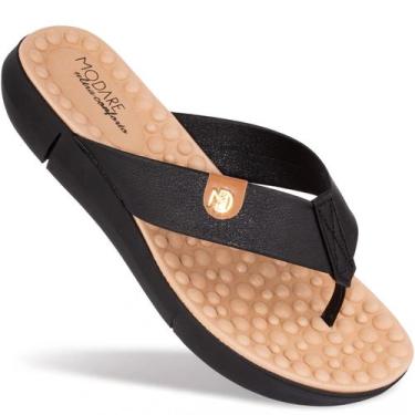 Imagem de Chinelo Ortopédico Modare Feminino Esporão Massageador Macio, Preto, C