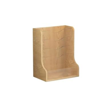 Imagem de Escritório Organizador de mesa com 5 bolsos, porta-revistas vertical para acessórios escritório e artigos papelaria Organizador de mesa(Natural)