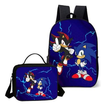 Imagem de Mochila Simples Com Lancheira Termica Kit Escolar Estampa Infantil Gam