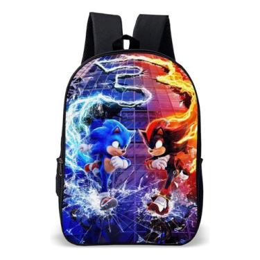 Imagem de Mochila Infantil Escolar Simples Novidade Jogo Soni Corrida Lançamento