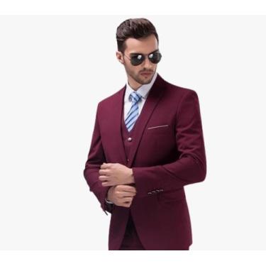 Imagem de Terno Masculino Slim Fit Social Premium Paletó e Calça Envio Imediato 
