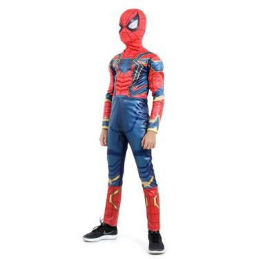 Imagem de Fantasia Marvel Homem Aranha de Ferro Com Capuz, Unica, P