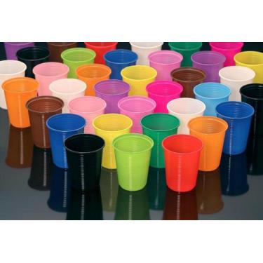 Imagem de Copos Descartáveis de 200ml para festa: 50 unidades - Trik Trik, Rosa