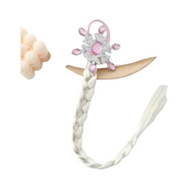 Imagem de Tiara De Cabelo Trançada Infantil Princesa Elsa Rapunzel Do Filme Entr