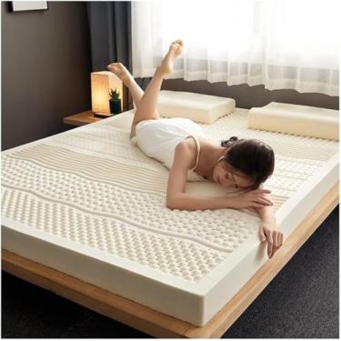 Imagem de Colchão de látex orgânico King Size (7,6 cm) | Suporte ortopédico natural | Espuma de látex branca ecológica para o máximo conforto e qualidade de sono