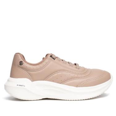 Imagem de Tênis Feminino Kolosh Esportivo Calce Fácil Marrom Claro, Marrom claro