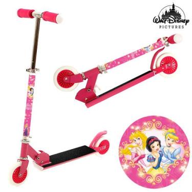 Imagem de Patinete Rosa da Princesa de Criança 2 Rodas de Meninas