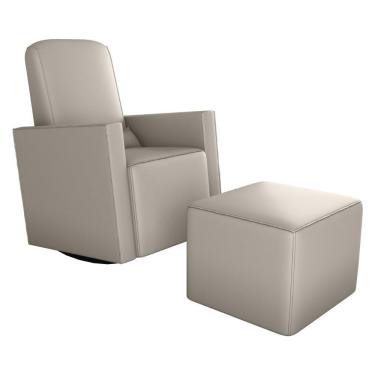 Imagem de Poltrona De Balanço 66cm Com Puff Multimóveis Cr45268 Bege Claro