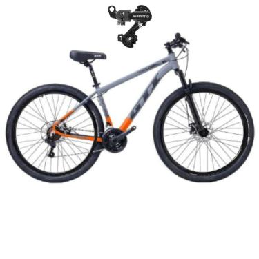 Imagem de Bicicleta 29 Gti Roma 21v Index Alumínio leve Disco Mecânico Suspensão 80mm Cambio Traseiro Shimano-Unissex