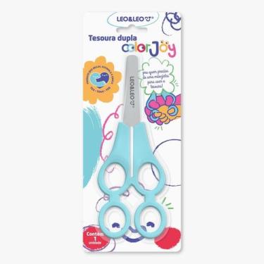 Imagem de Tesoura Escolar Dupla Color Joy - Léo &amp Léo - LeoLeo