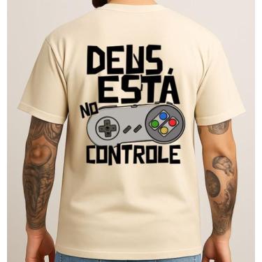 Imagem de Camiseta Masculina Algodão 30.1 Penteado Camisa Básica Conforto Suave 