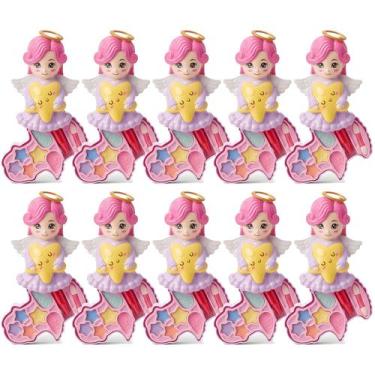 Imagem de Kit 10 Maquiagens Infantil De Anjo Estojo Maleta Atacado Para Festas L