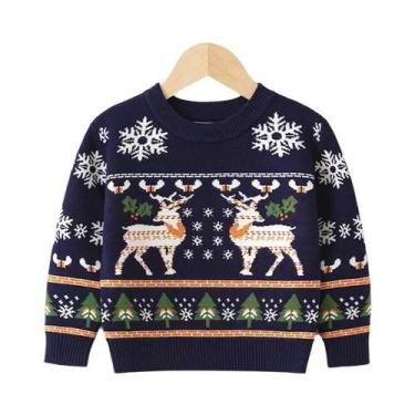 Imagem de Suéter Infantil De Inverno, Natal, Estampa De Desenho Animado, Pulôver