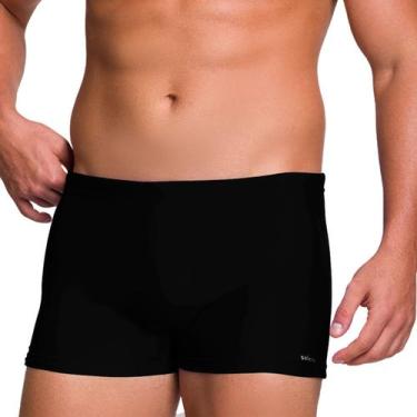 Imagem de Sunga Boxer Selene Moda Praia Natação Poliamida Ajustável Proteção Uv5