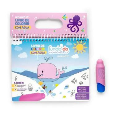 Imagem de Livro de Colorir com Água Fundo do Mar + Pincel Leo&Leo Leonora - 9182