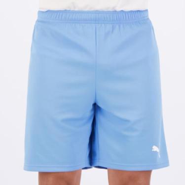 Imagem de Calção Puma Teamrise Azul e Branco, P