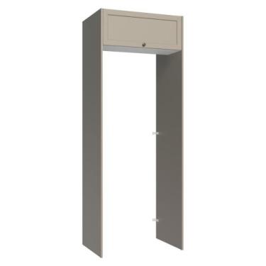 Imagem de Porta-Geladeira 83 cm 1 Porta Basculante Crema/Branco/Crema Vik Madesa