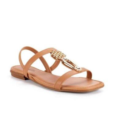 Imagem de Sandália Mississipi Rasteira Rives - Feminina - Marrom - 36, Marrom, 3