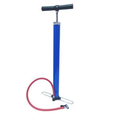 Imagem de Bomba de Mão P/ Inflar Pneus Bike, Motos, Bolas, Boia 54cm - Idea