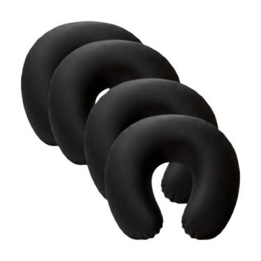 Imagem de Almofada Pescoço Viagem Apoio Cervical Fibram Cor:PretoQuantidade:4, P