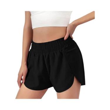 Imagem de Shorts De Yoga E Corrida Para Mulheres, De Cintura Alta, Secagem Rápid