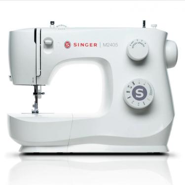 Imagem de Máquina de Costura Mecânica Singer M2405 com 8 Pontos para Moda e Artesanato Branco 220V