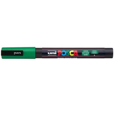 Imagem de Caneta Posca Uni-Ball PC-3M 0.9-1.3mm Verde - UNI BALL