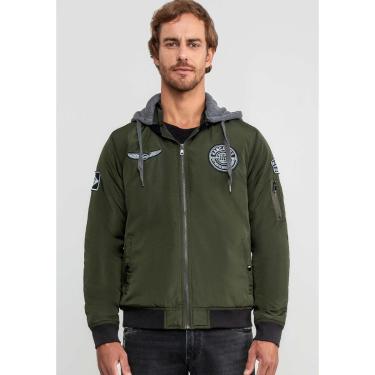 Imagem de Jaqueta Bomber Masculina com Capuz Removível-Feminino