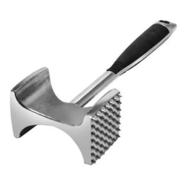 Imagem de Amaciador De Carne Batedor Martelinho Preto Alumínio Bife Co - Congrat