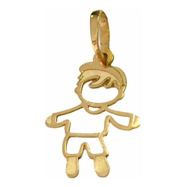 Imagem de Pingente Filho Menino Ouro 18k - MIMO JOIAS, Amarelo