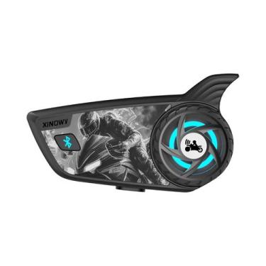 Imagem de Intercomunicador Bluetooth Para Capacete De Moto XINOWY S8 Para 2 Pilo
