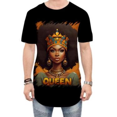 Imagem de Camiseta Longline Rainha Africana Queen Afric 12, GG