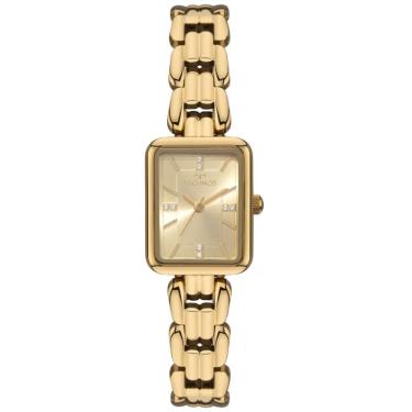 Imagem de Relógio Technos Feminino Ref: 2035nfj/1x Bracelete Retangular Dourado