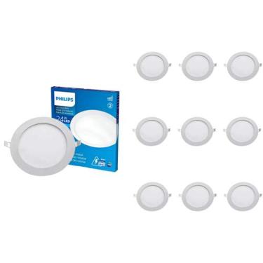 Imagem de 3 Luminárias Plafon 24w Philips Embutir 4000k Neutra Bivolt