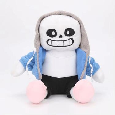 Imagem de Pelúcia Undertale Sans 20cm  Macio e Divertido para Crianças - Foxfigu