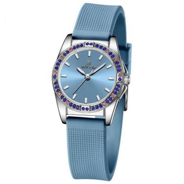 Imagem de Relógio de quartzo feminino pulseira de silicone moda casual