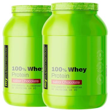 Imagem de Kit 2x 100 Whey Protein 900g – My Suplementos-Unissex