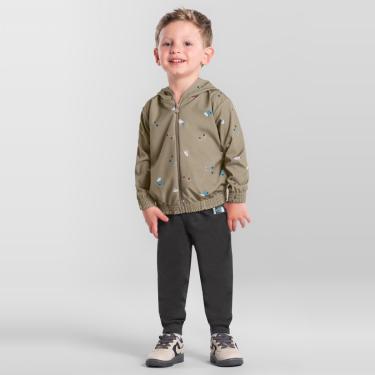 Imagem de Conjunto infantil menino em microfibra estampado Brandili-Masculino