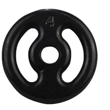 Imagem de Anilha 4KG Emborrachada IBJ, Único, Preto